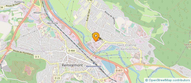 localisation de l'entreprise AQUILA  SAINT-ETIENNE-LES-REMIREMONT