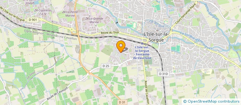 localisation de l'entreprise AQUILA  L'ISLE-SUR-LA-SORGUE