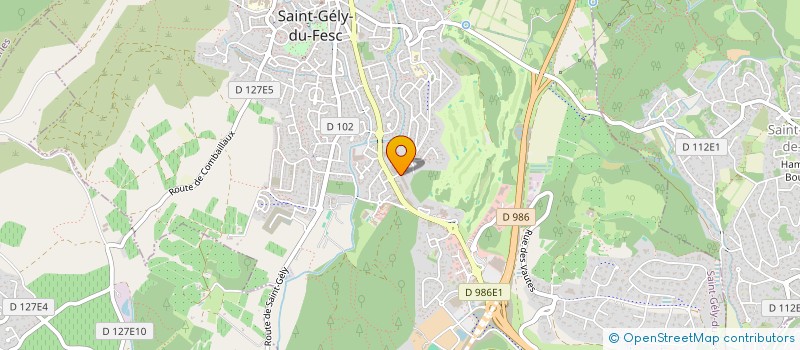 localisation de l'entreprise AQUILA  SAINT-GELY-DU-FESC