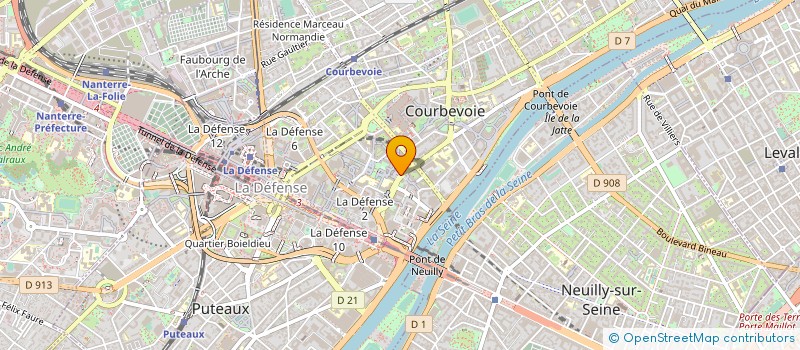 localisation de l'entreprise AQUILA DATA ENABLER à COURBEVOIE