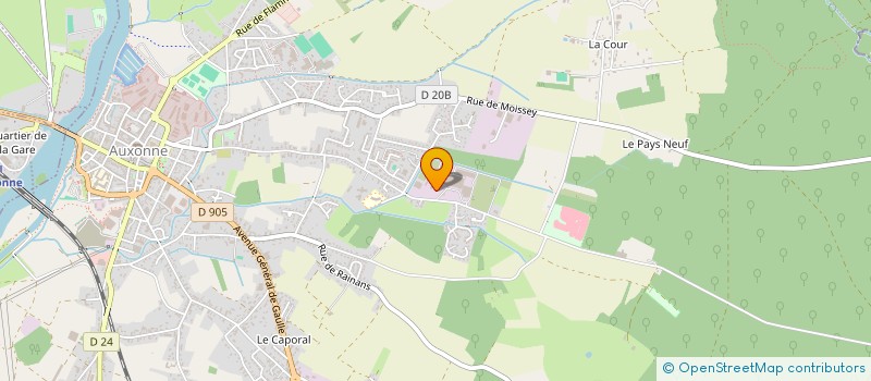 localisation de l'entreprise AQUILA HYGIENE SAS à AUXONNE