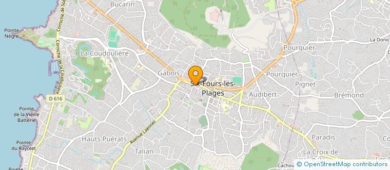 localisation de l'entreprise AQUILA IMMOBILIER à SIX-FOURS-LES-PLAGES