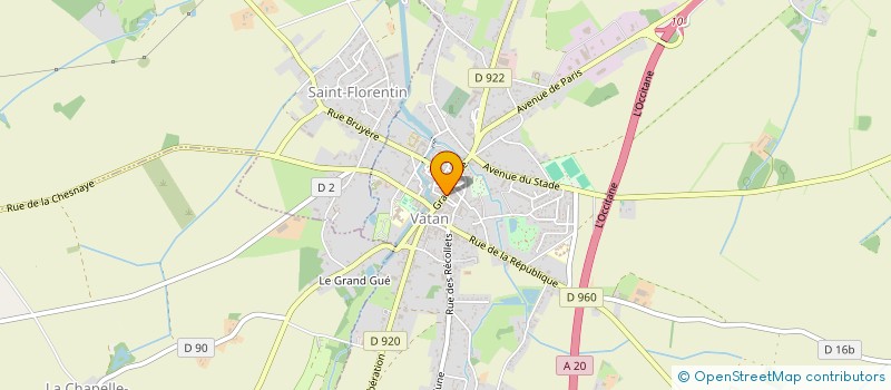 localisation de l'entreprise AQUILA S & F à VATAN