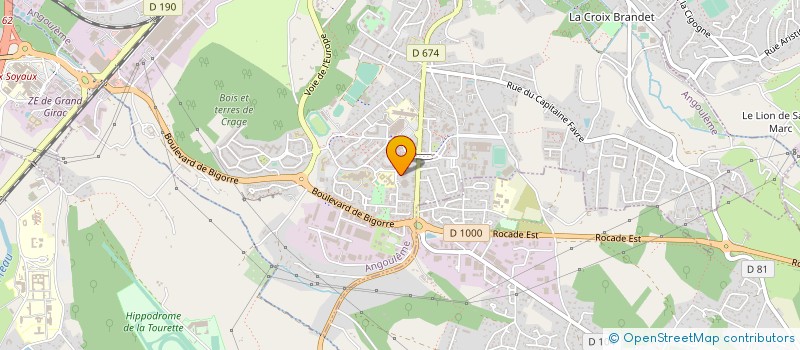 localisation de l'entreprise AQUILEA FORMATION à ANGOULEME