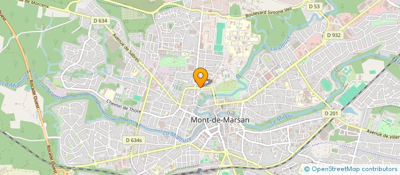 localisation de l'entreprise AQUILEX DEVELOPPEMENT  MONT-DE-MARSAN