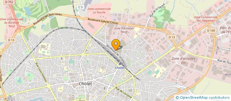 localisation de l'entreprise AQUILIBRE à CHOLET