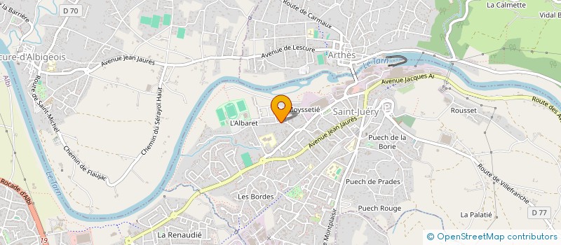 localisation de l'entreprise AQUILLA PRODUCTION SERVICES  SAINT-JUERY