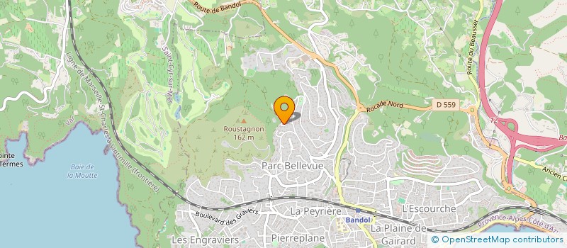 localisation de l'entreprise AQUILON MEDITERRANEE  BANDOL