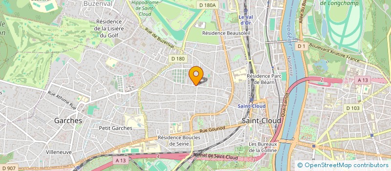 localisation de l'entreprise AQUILOR à SAINT-CLOUD