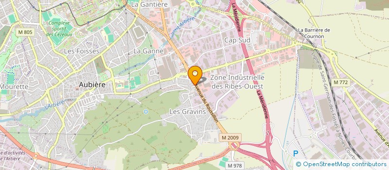 localisation de l'entreprise AQUILUS CFP SARL à AUBIERE