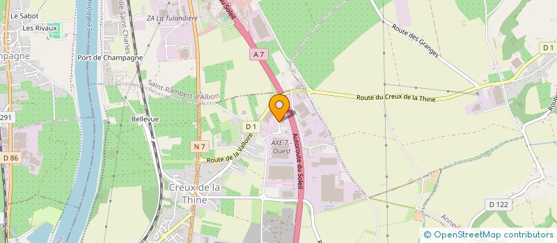 localisation de l'entreprise AQUILUS GROUPE à ALBON