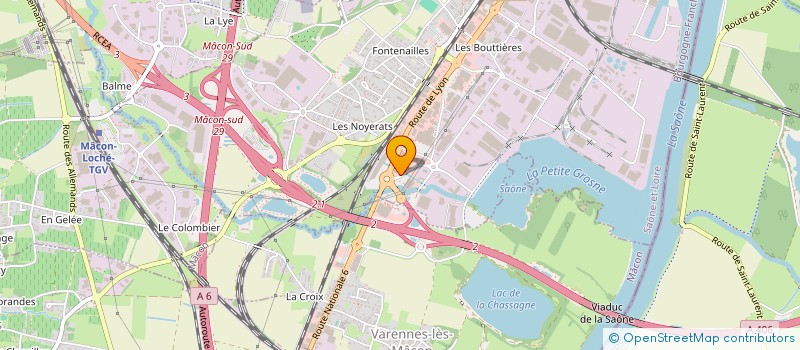 localisation de l'entreprise AQUILUS J.B.X. SARL à MACON