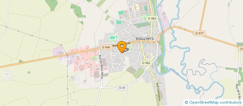 localisation de l'entreprise AQUION à VOUZIERS