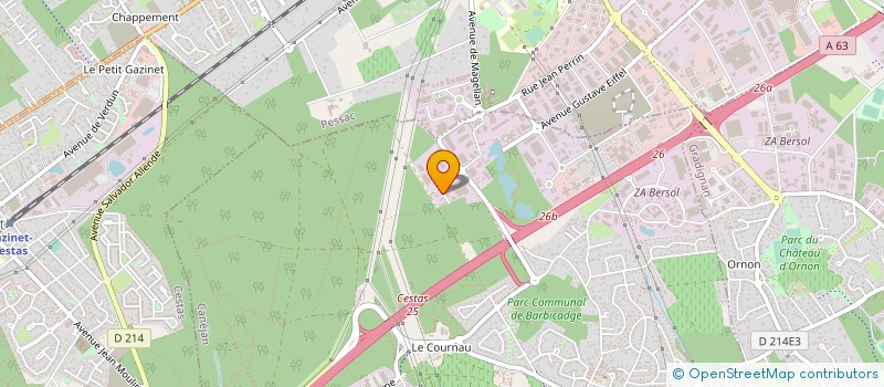 localisation de l'entreprise AQUISERVICES à BEGLES
