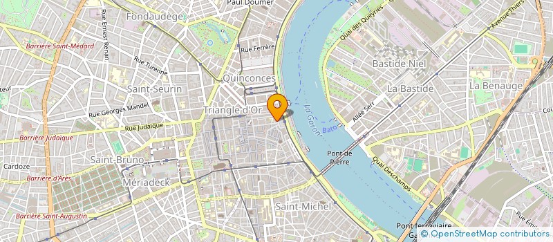localisation de l'entreprise AQUIT DISTRIB INTERN ALIMENTAIRE à BORDEAUX