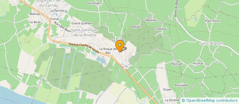 localisation de l'entreprise AQUIT'ENERGIES  SAINT-GERMAIN-DE-LA-RIVIERE