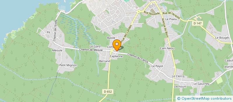 localisation de l'entreprise AQUIT'HOME à SANGUINET