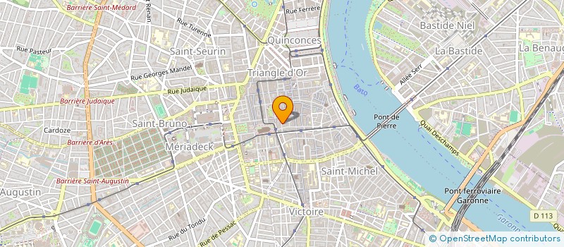 localisation de l'entreprise AQUIT'IMPRIM à BORDEAUX