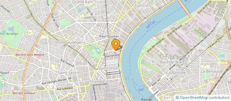 localisation de l'entreprise AQUIT VIANDES BOVINES CERTIFIEES QUALITE à BORDEAUX