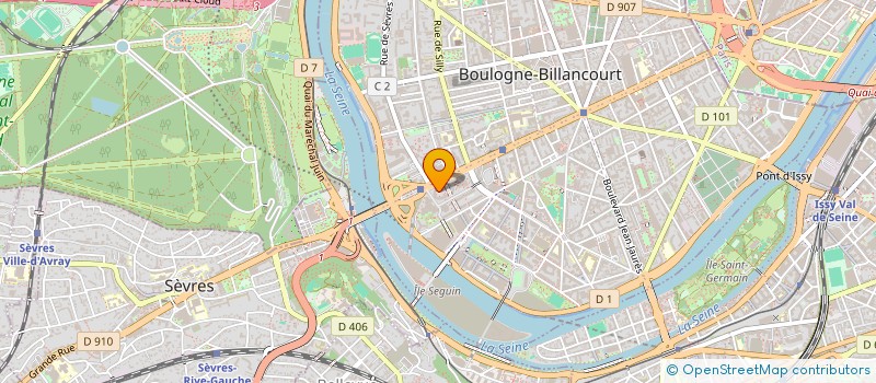 localisation de l'entreprise AQUITAINE 14 à BOULOGNE-BILLANCOURT