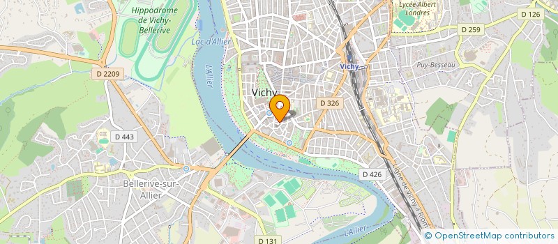 localisation de l'entreprise AQUITAINE à VICHY