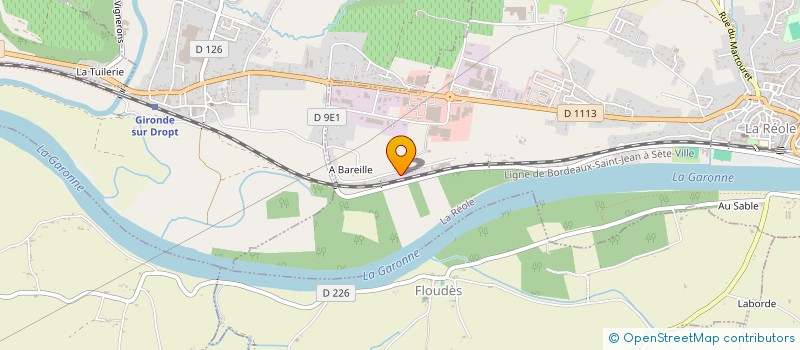 localisation de l'entreprise AQUITAINE ABATTAGE  LA REOLE