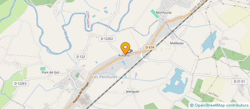 localisation de l'entreprise AQUITAINE ACTION MULTI-SERVICES  LES PEINTURES