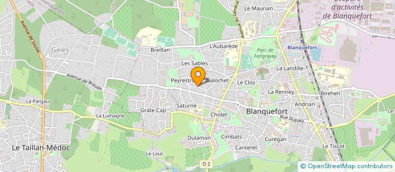 localisation de l'entreprise AQUITAINE ALARMES SYSTEMES à BLANQUEFORT