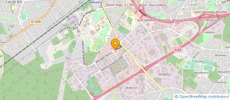 localisation de l'entreprise AQUITAINE ANALYSES à PESSAC