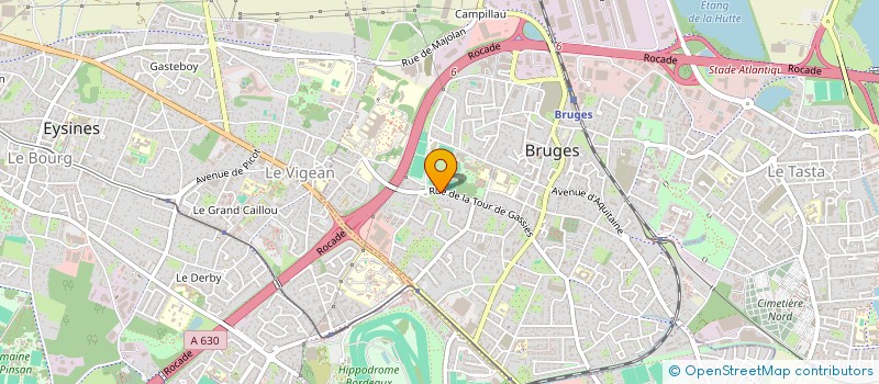 localisation de l'entreprise AQUITAINE APPAREILLAGE 2000 à BRUGES