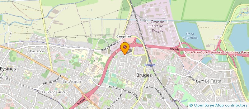 localisation de l'entreprise AQUITAINE APPAREILLAGE MAIN LAMAT ORTHESES à BRUGES