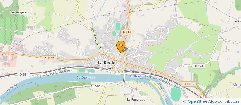 localisation de l'entreprise AQUITAINE APPLICATION à LA REOLE