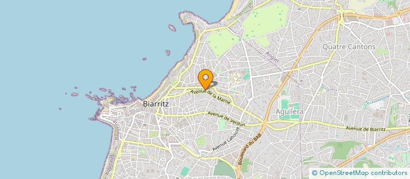 localisation de l'entreprise AQUITAINE ASSURANCES à BIARRITZ