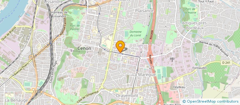 localisation de l'entreprise AQUITAINE AUTOMATES SERVICES A.A.S. à CENON