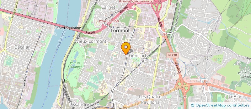 localisation de l'entreprise AQUITAINE BATIMENT à LORMONT