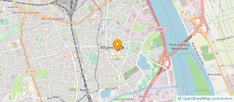 localisation de l'entreprise AQUITAINE BIMBELOTERIE à BEGLES
