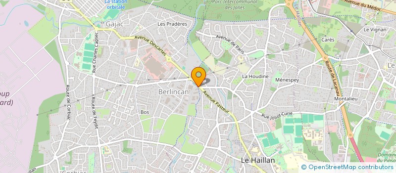 localisation de l'entreprise AQUITAINE BIO-TECHNIQUE à LE HAILLAN