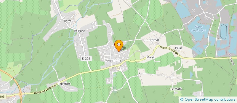 localisation de l'entreprise AQUITAINE BOIS ENERGIE à AVENSAN