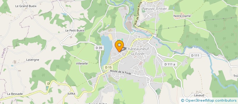 localisation de l'entreprise AQUITAINE BOIS SERVICES PALETTES à EYMOUTIERS