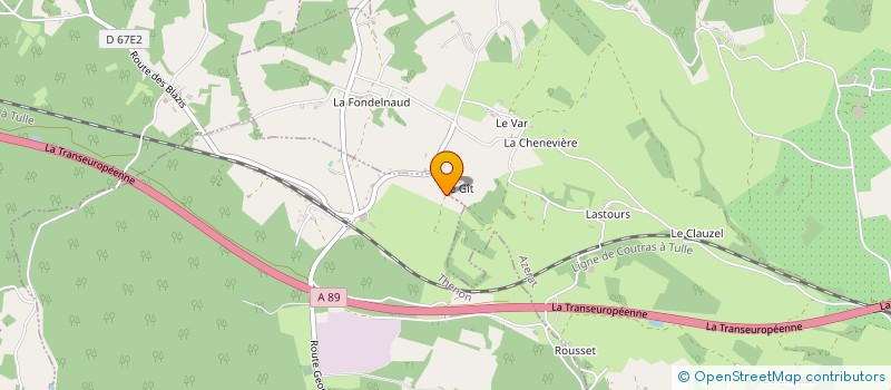 localisation de l'entreprise AQUITAINE CAOUTCHOUC 2000  THENON