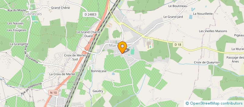 localisation de l'entreprise AQUITAINE CARRELAGE CARDOSO  MARSAS