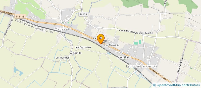 localisation de l'entreprise AQUITAINE CHAUFFAGE  LAMOTHE-LANDERRON