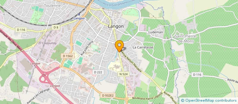 localisation de l'entreprise AQUITAINE CLOUAGE à LANGON