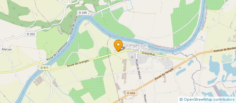localisation de l'entreprise AQUITAINE CONCASSAGE SABLE ET GRAVIER à GRANGES-SUR-LOT