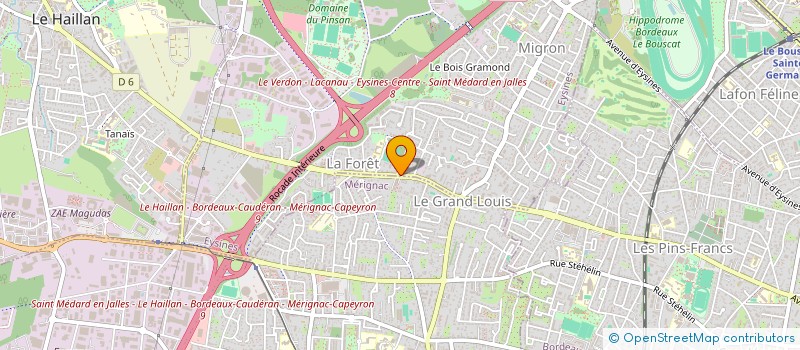 localisation de l'entreprise AQUITAINE CONCEPT SECURITE  EYSINES