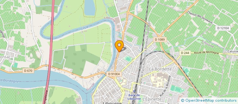 localisation de l'entreprise AQUITAINE CONDUITE  LIBOURNE