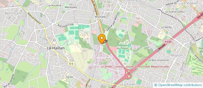 localisation de l'entreprise AQUITAINE CONSEIL SERVICE INFORMATIQUE à EYSINES