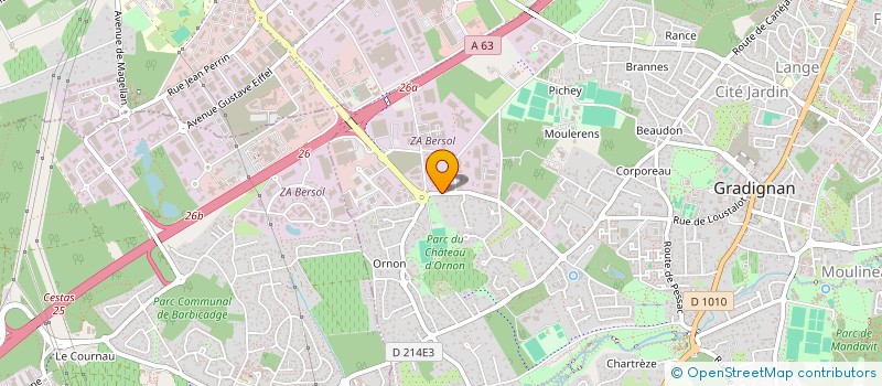 localisation de l'entreprise AQUITAINE CONSTRUCTION GENERALE  GRADIGNAN