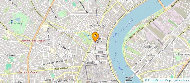 localisation de l'entreprise AQUITAINE CONSTRUCTION SERVICE à BORDEAUX
