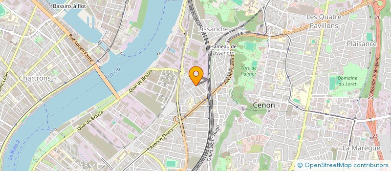 localisation de l'entreprise AQUITAINE CONSTRUCTIONS MACONNERIE GEN  CENON